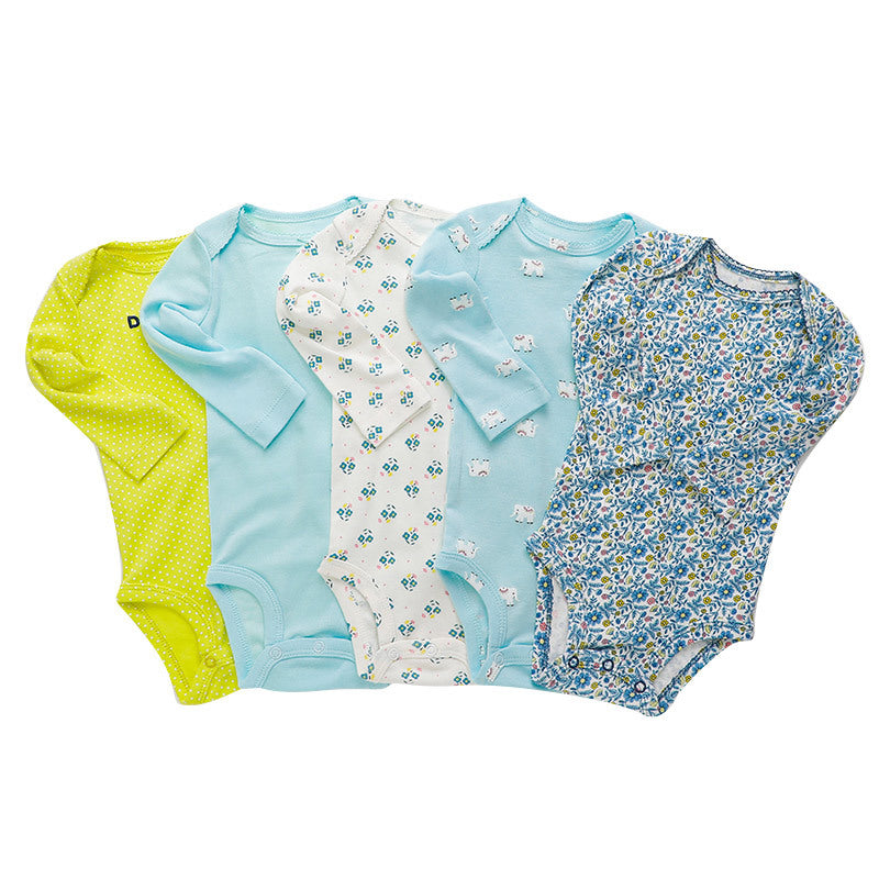 Five-piece Baby Long-sleeved One-piece Suit