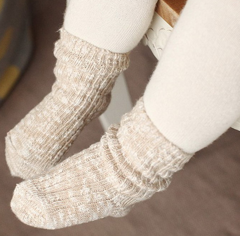 Brand New Kids Socks Solid Candy Color Cotton Baby Anti Slip Warm Soft Socks For Boy Girl Toddler 0-4T
