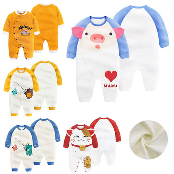 Newborn Baby One-Piece Romper Three-Month Baby Outing Clothes