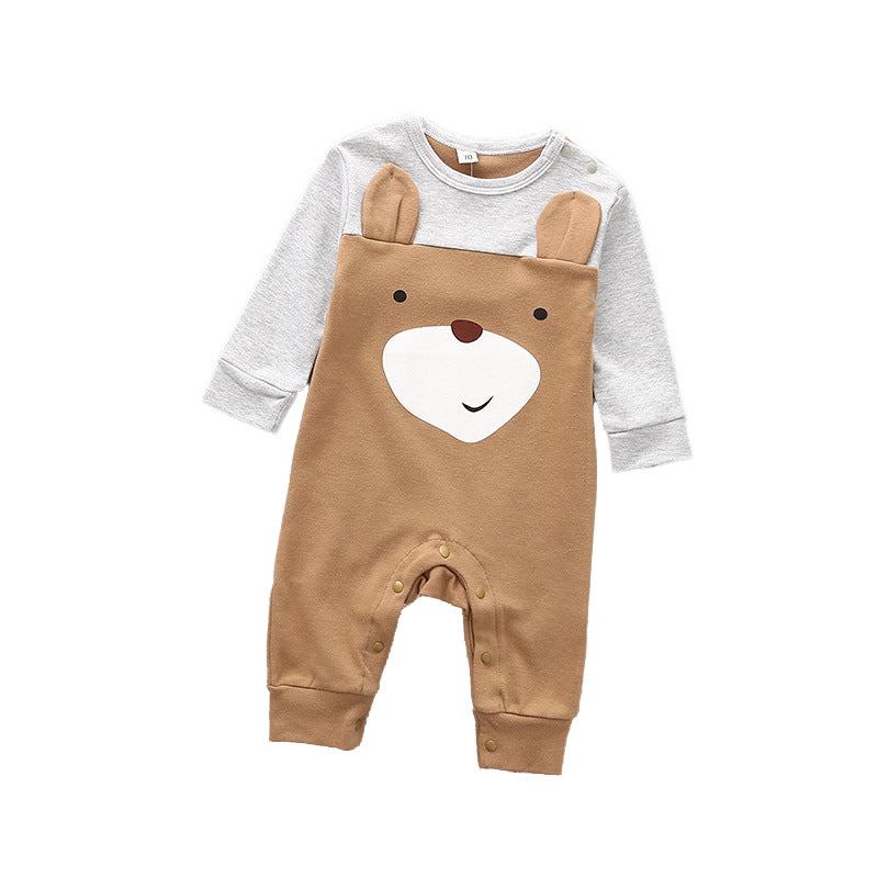 Newborn long sleeve cotton jumpsuit