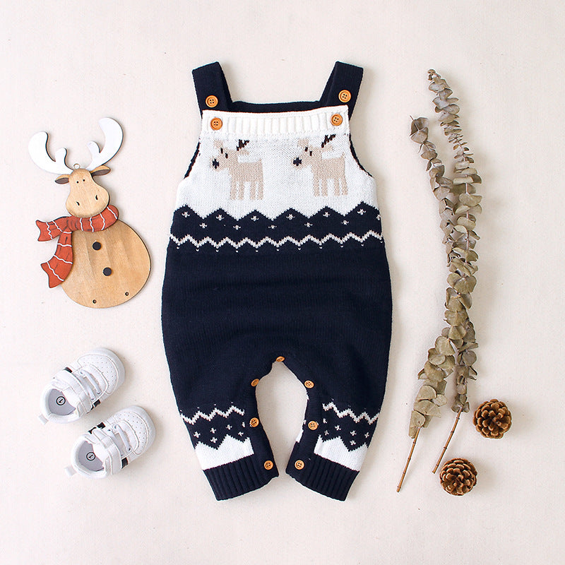 Children's sling Christmas elk jumper