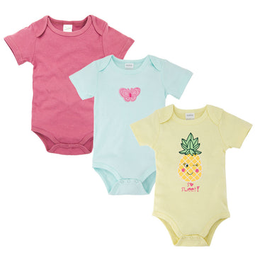 Three-piece baby triangle romper