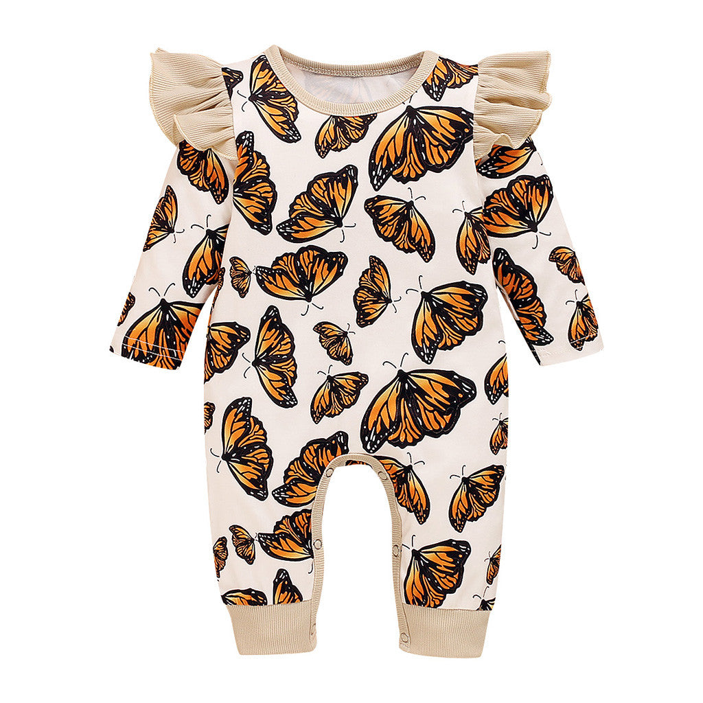 Newborn Clothes Butterfly Jumpsuit Cute Wind