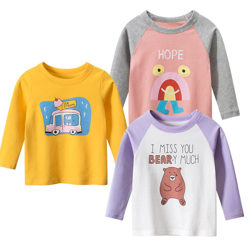 Girls Korean Long Sleeve T-shirt Baby Clothes