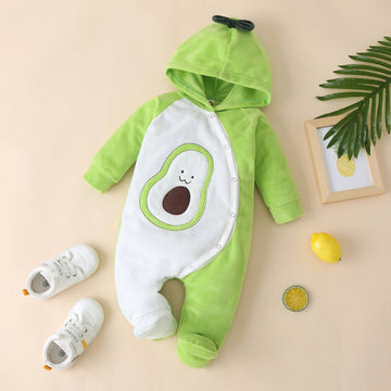 Children's Khayi Fruit Avocado Long Sleeve Pants Climbing Suit