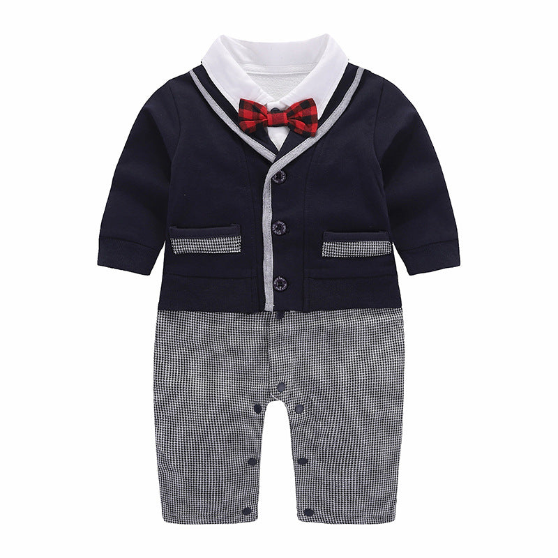 Gentleman's Romper Bow Three-piece Climb