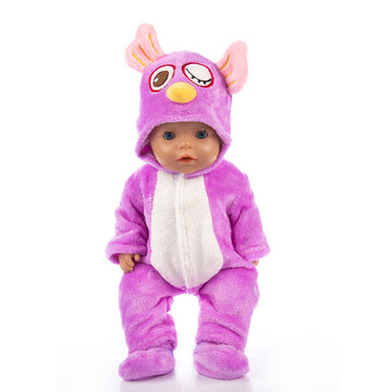 Cartoon Animal Doll Clothes With Children's Clothing