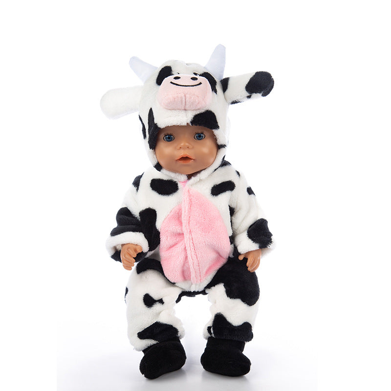 Cartoon Animal Doll Clothes With Children's Clothing