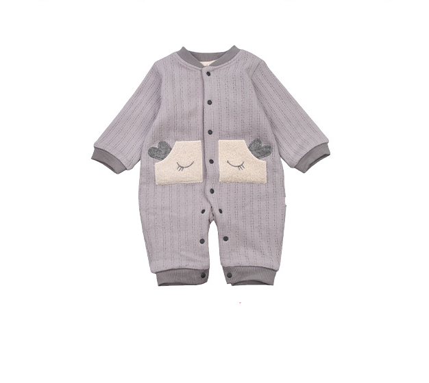 Toddler Outing Clothes Autumn And Winter Warm Baby Romper