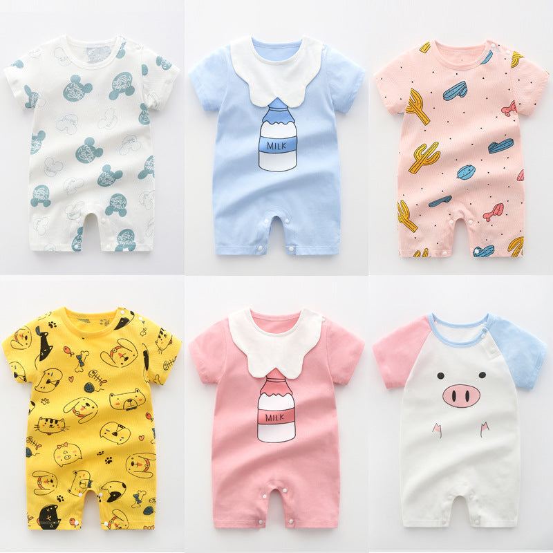 Newborn Baby Clothes Summer Romper Pajamas