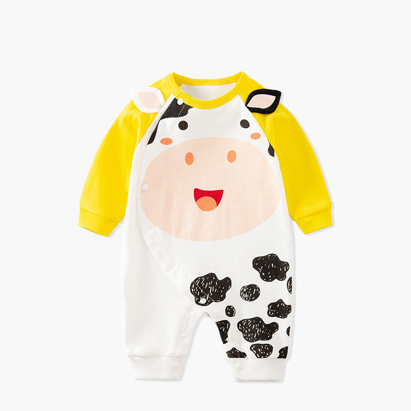 Newborn Clothes Cartoon Aautumn Male Baby Jumpsuit