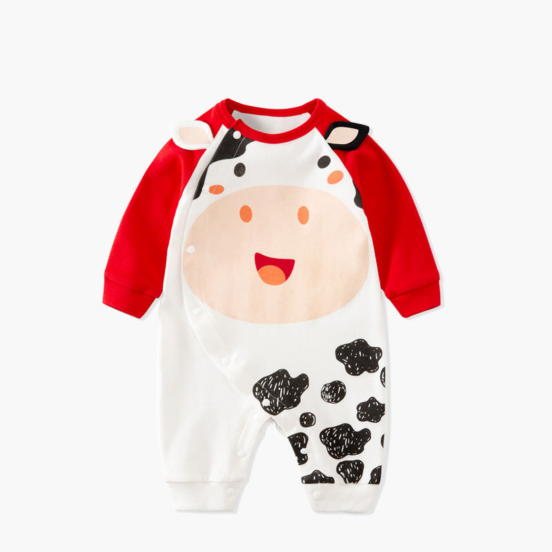 Newborn Clothes Cartoon Aautumn Male Baby Jumpsuit