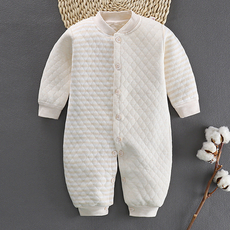 Cotton Jumpsuit Baby Winter And Spring Jumpsuit Cotton Warm Romper Romper