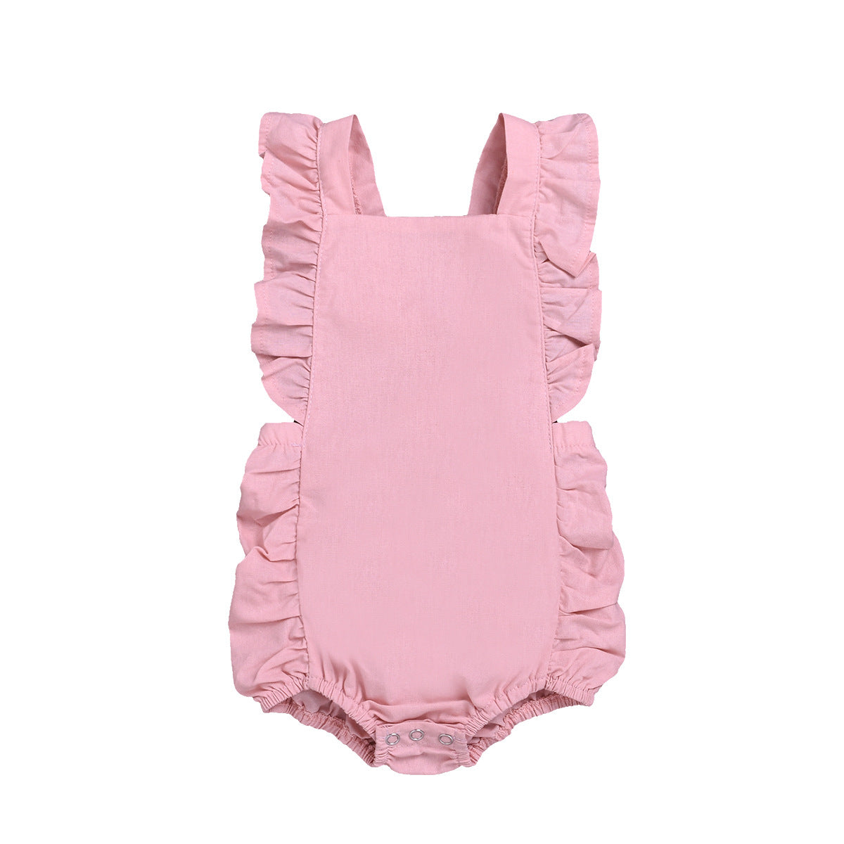 Children's Clothing Solid Color One Piece Triangle Romper