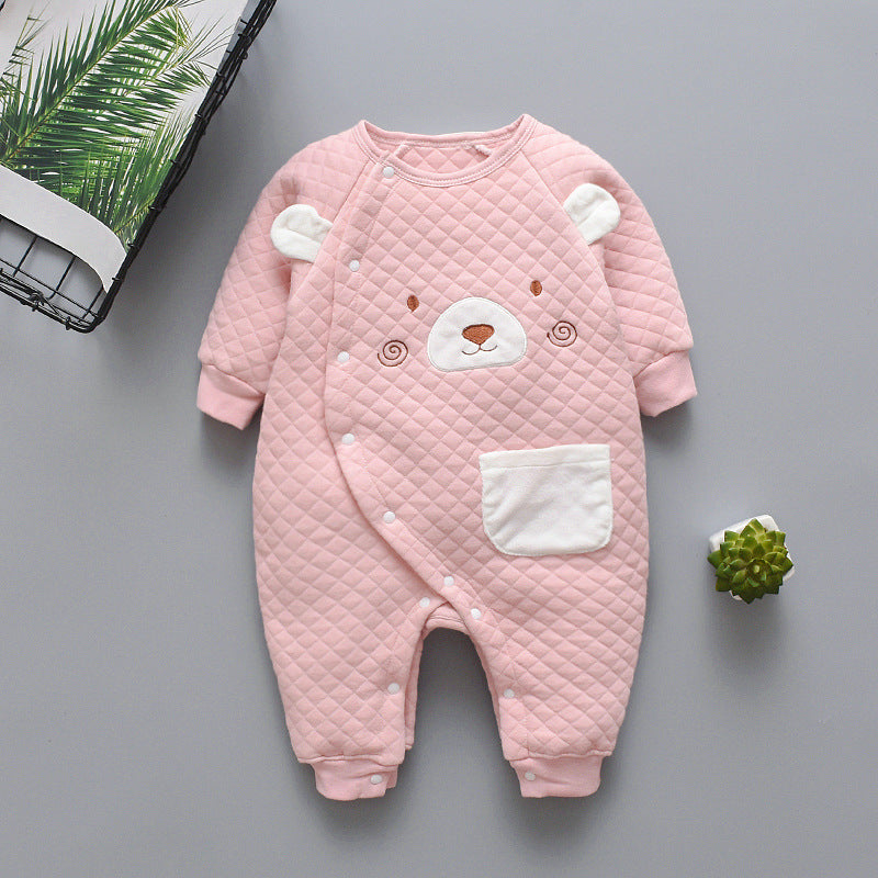 Baby Cotton One-piece Quilted Cotton Warm Romper