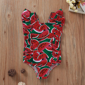 Summer Swimsuit Little Girl Toddler Baby Ladies Bikini Set Fruit Print