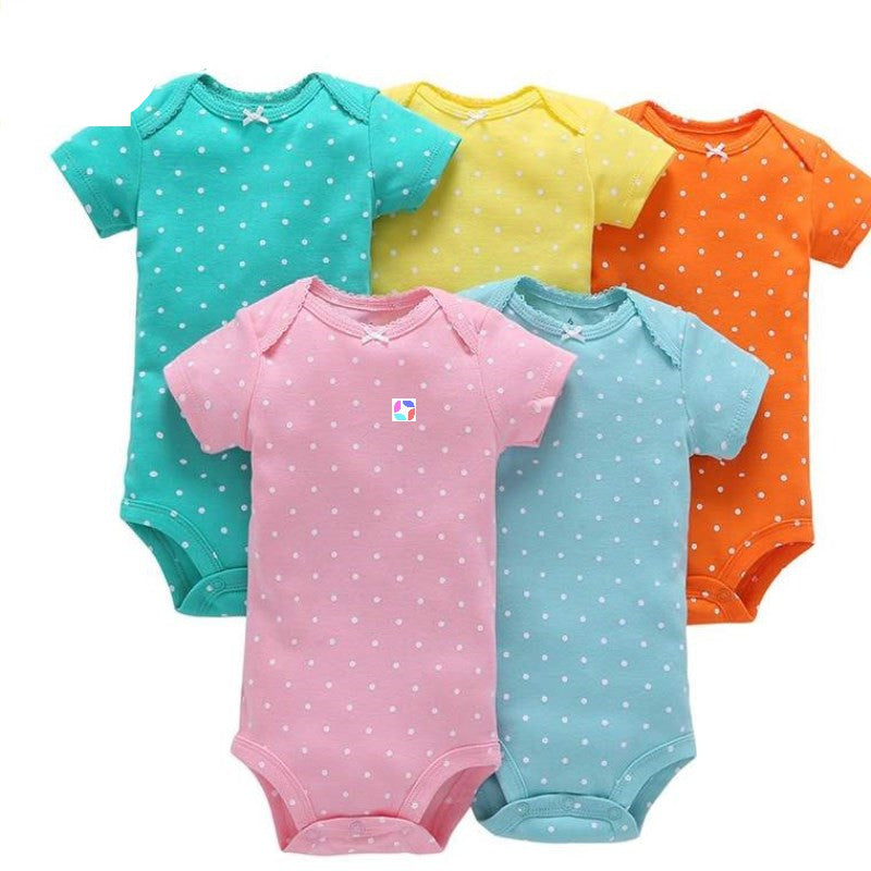 Summer Newborn Clothes Baby Cotton Fashion Romper 5pcs