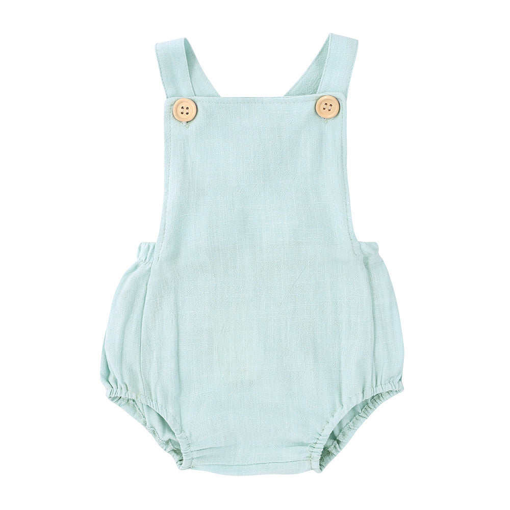 Baby Jumpsuit With Sling Triangle Crawl