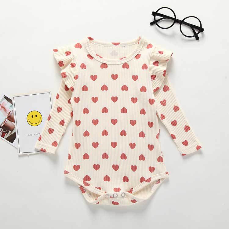 Love Baby Fart Romper Cotton Long Sleeves