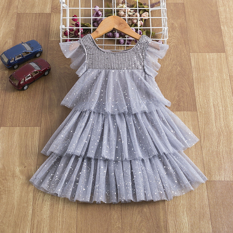 Dress Girls Net Yarn Princess Skirt Western Style Children's Skirt