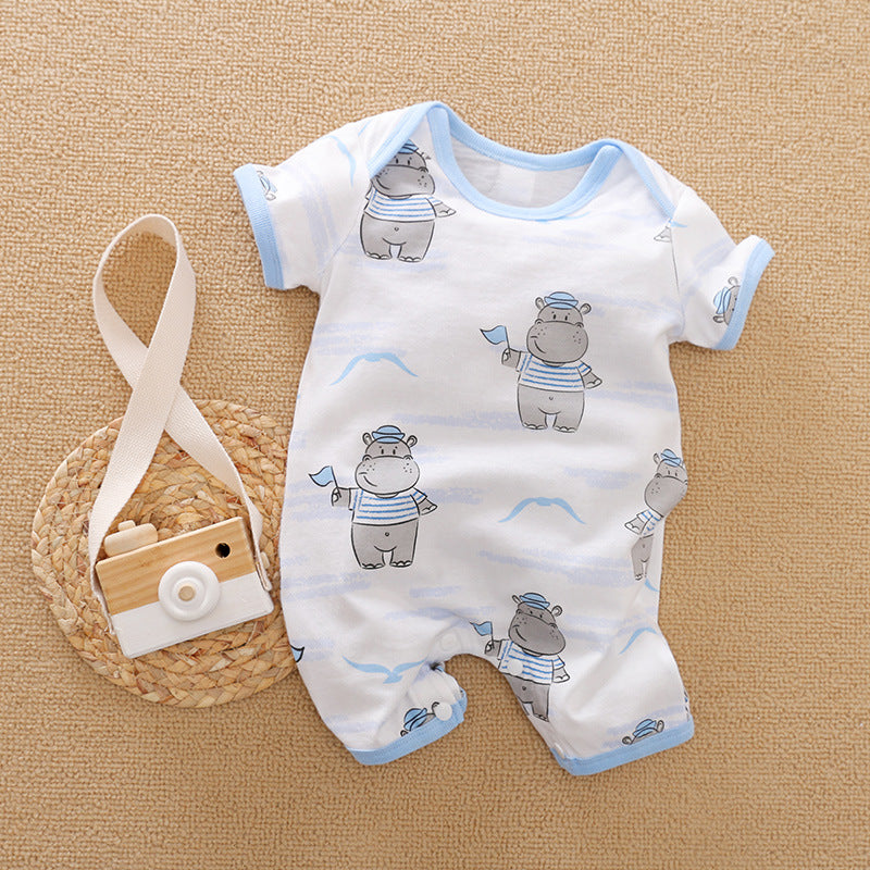 Full-print Baby Short-sleeved Romper Romper