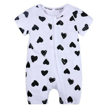 Baby Clothes Ins Summer Cotton Short-Sleeved Newborn Jumpsuit For Men And Women Baby Romper