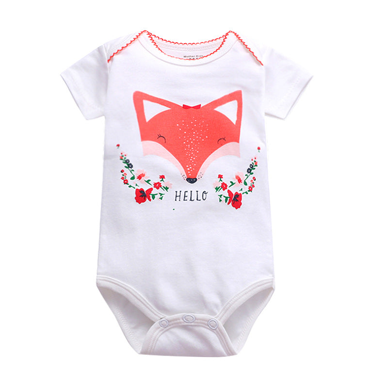 Newborn Baby Triangle Romper Jumpsuit Summer Baby Children's Suit