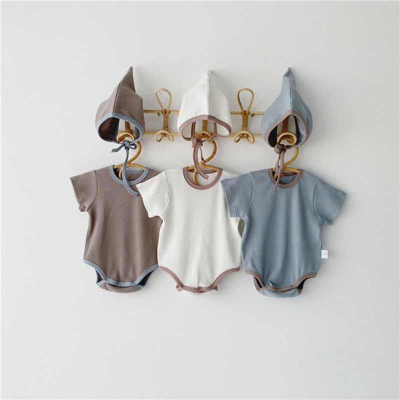 Short-Sleeved One-Piece Romper Baby Fart Romper