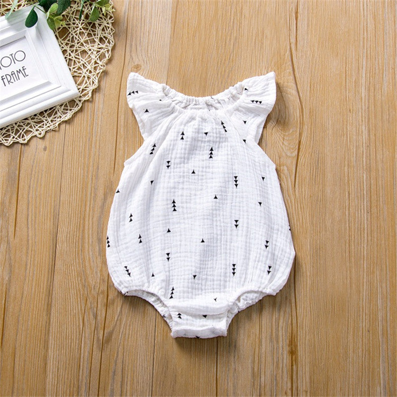 Baby Jumpsuit Summer Newborn Folds Jumpsuit