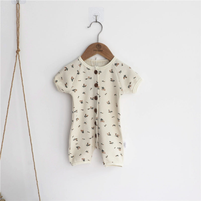 Printed Triangle Romper Baby Romper Bag Fart Clothes