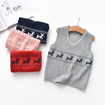 Children's knitted vest