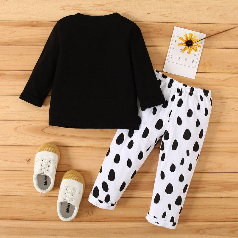 Leopard Long-Sleeved Suit Baby Home Service