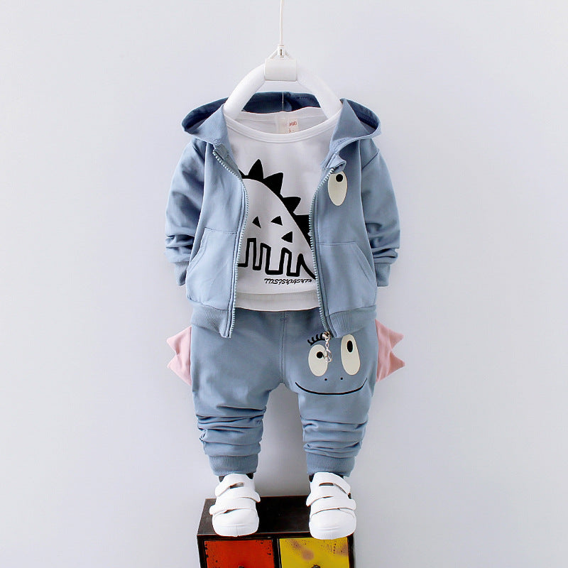 New Style Long Sleeved Children's Suit Casual Cotton Men's And Boys' Clothes