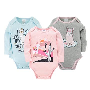 Three-Piece Romper Cartoon Baby One-Piece Cotton Triangle Bag Fart Clothes