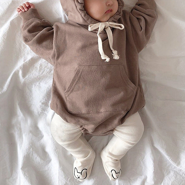 Cute Bear Terry Sweater Baby Jumpsuit Ass Romper