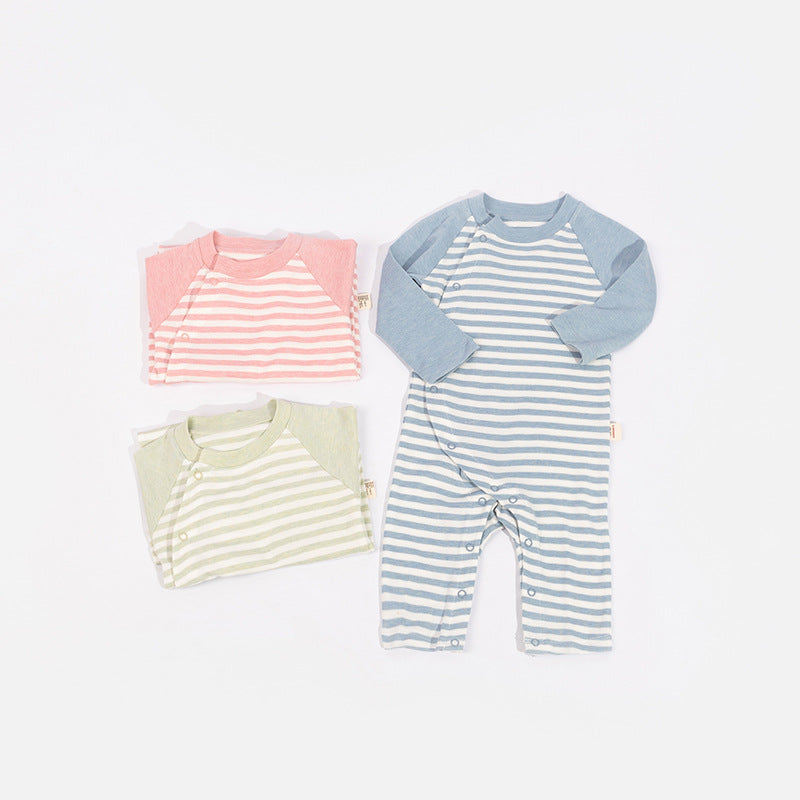 Partial breasted baby jumpsuit