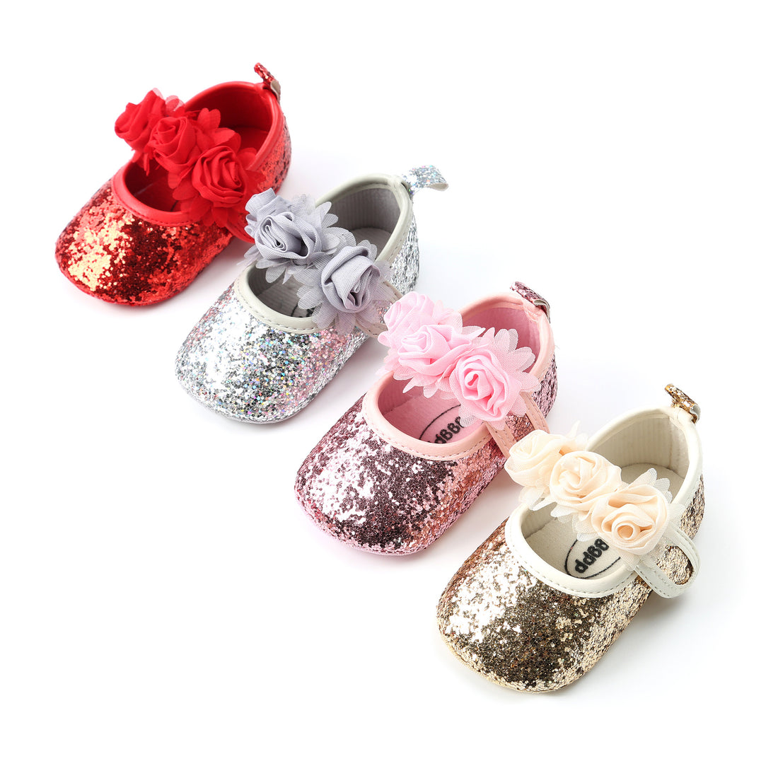 Rose baby shoes