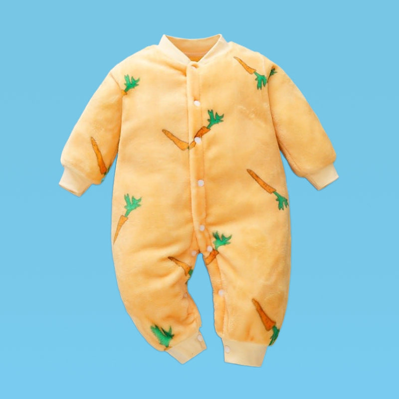 Infant One-piece Crawling Suit Single Breasted Romper