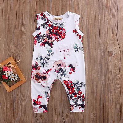 Sleeveless Floral Romper