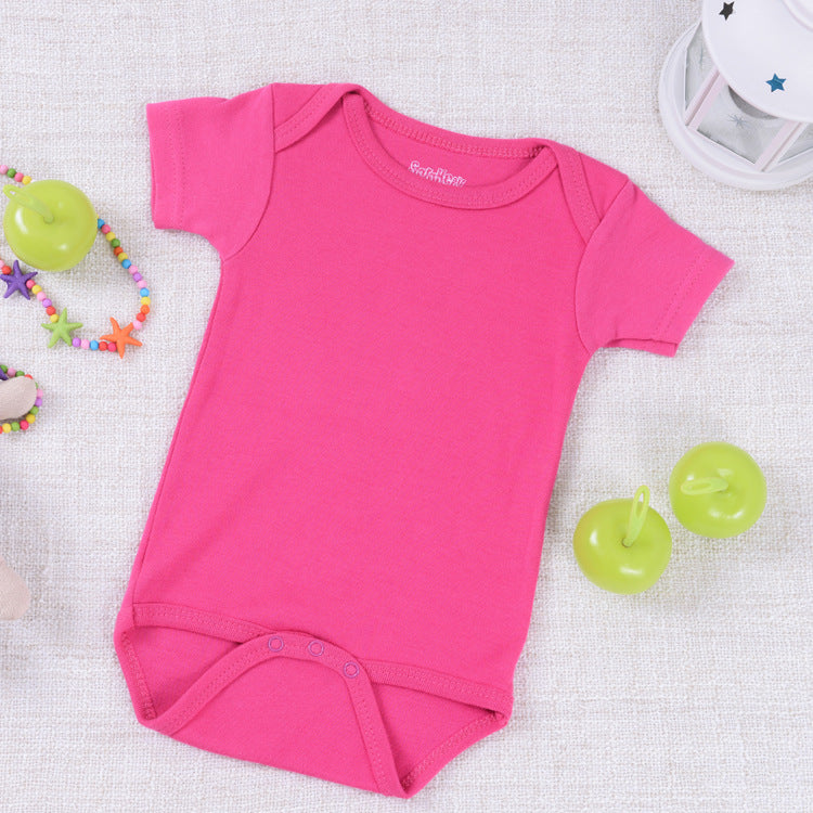 Baby crawling romper jumpsuit cotton short-sleeved jumpsuit