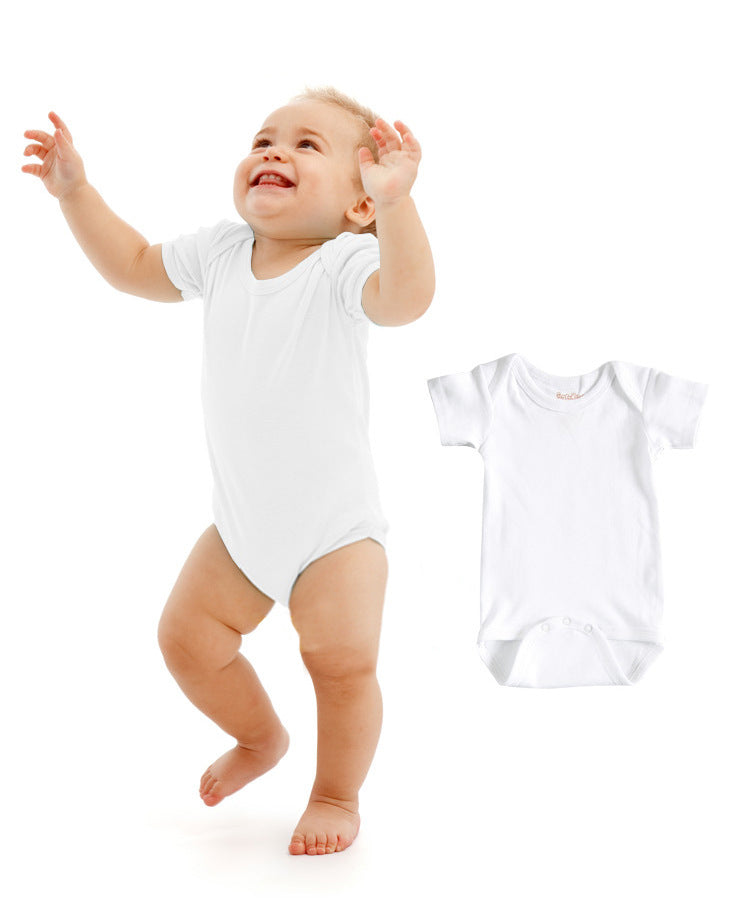 Baby crawling romper jumpsuit cotton short-sleeved jumpsuit