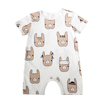 Short sleeve baby bodysuit