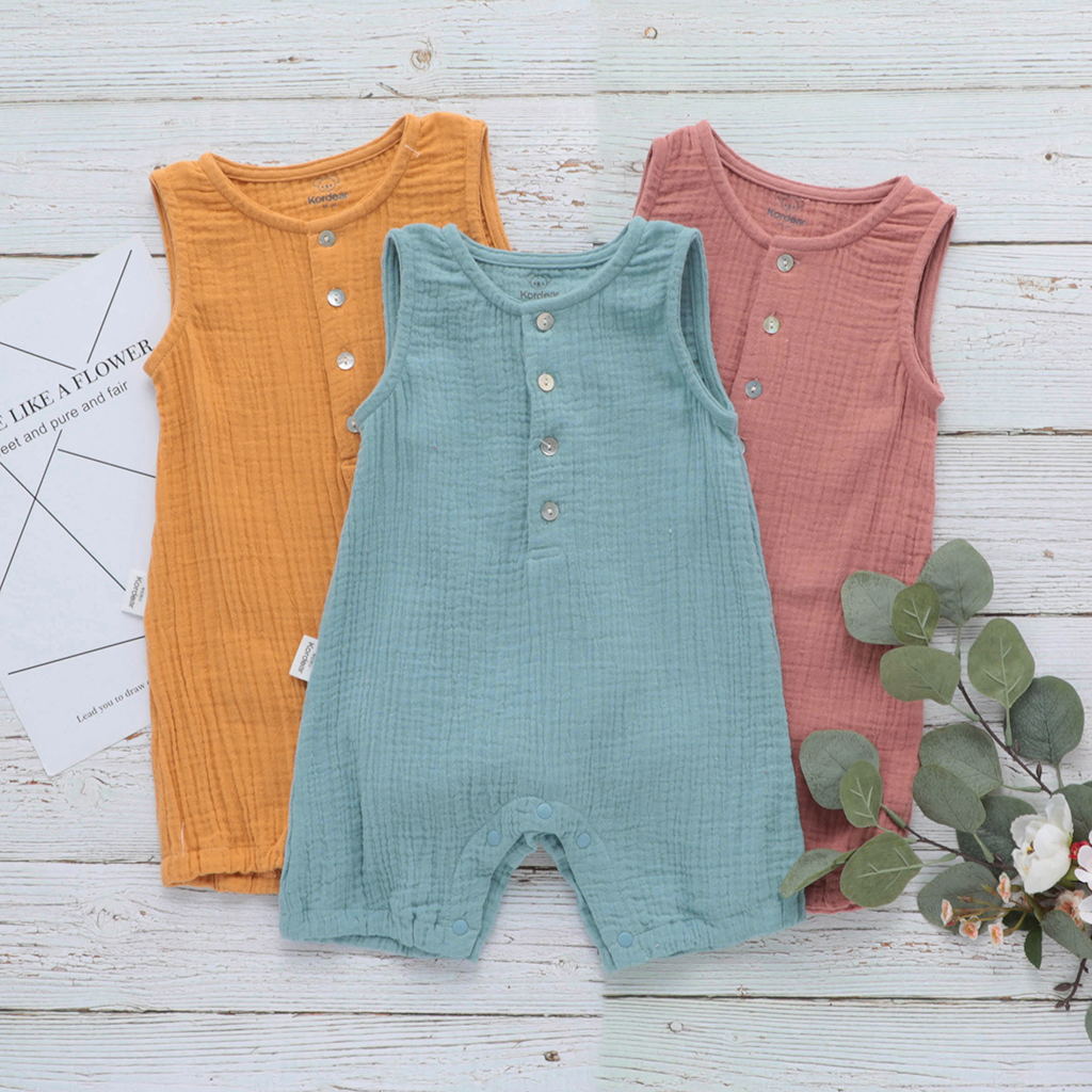 Summer lightweight baby jumpsuit