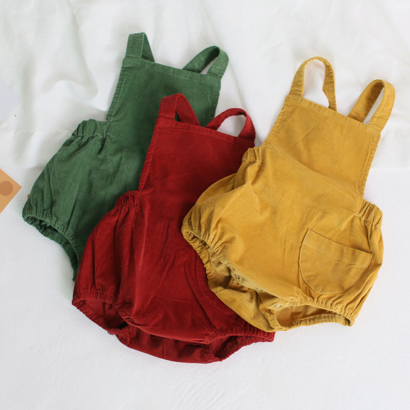 Baby retro corduroy overalls