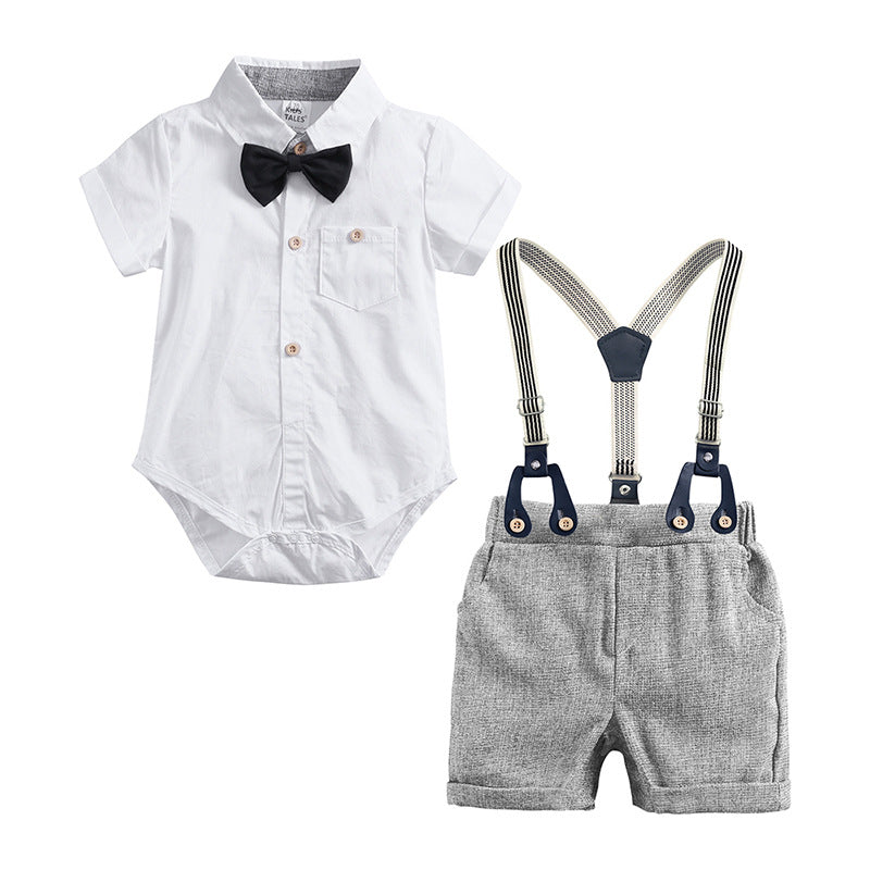Baby Boys' Cotton Overalls Thin Suit