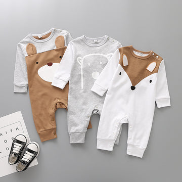 Newborn long sleeve cotton jumpsuit