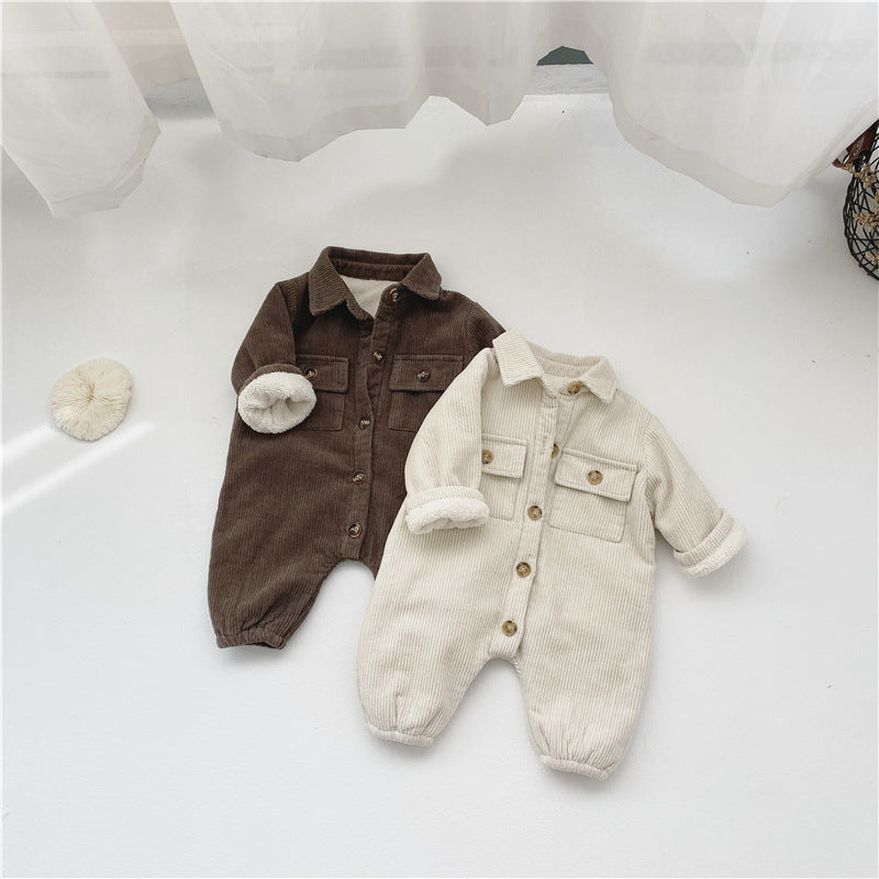 One-Piece Outing Clothes Baby Light Casual Romper Jacket