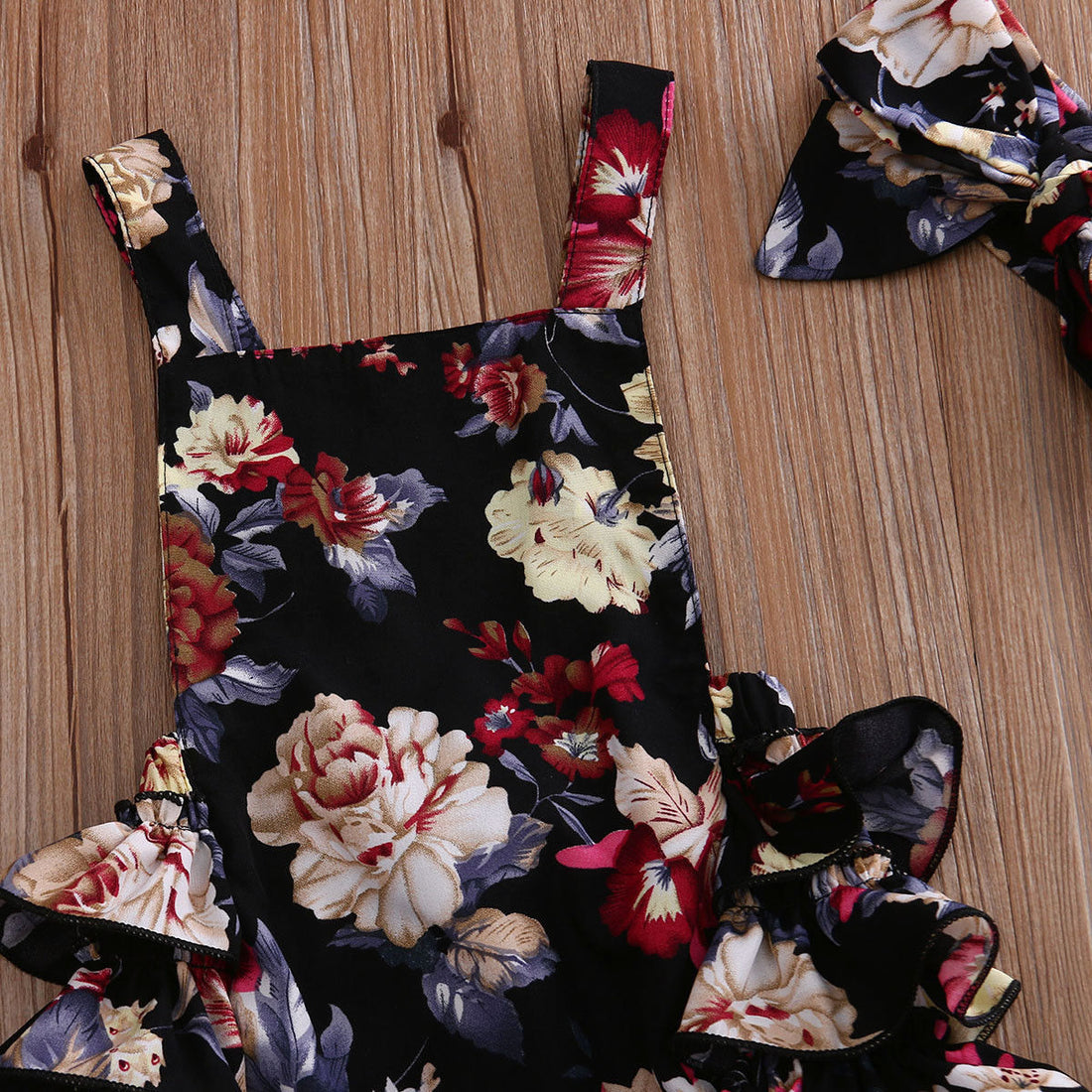 Floral one-piece romper