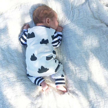 Spring and Autumn wear baby onesie long sleeves