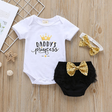 Baby Jumpsuit Short Sleeve Triangle Romper